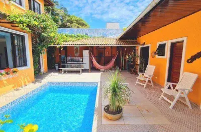 Casa com 5 suites à venda, 240 m² por r$ 1.900.000 - tombo - guarujá/sp