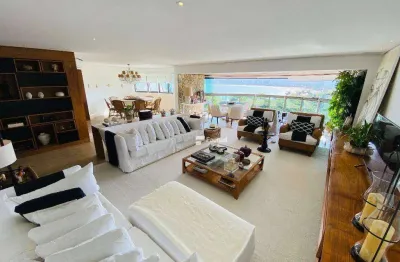 Apartamento com 4 dormitórios à venda, 224 m² por r$ 3.500.000,00 - enseada - guarujá/sp