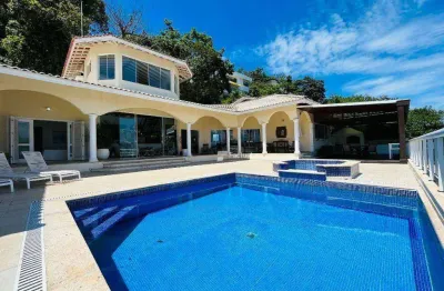 Casa com 6 dormitórios à venda, 880 m² por r$ 7.000.000,00 - península - guarujá/sp