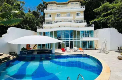 Casa com 11 dormitórios à venda, 1200 m² por r$ 23.000.000,00 - península - guarujá/sp