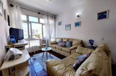 Apartamento com 2 dormitórios à venda, 90 m² por r$ 365.000,00 - enseada - guarujá/sp