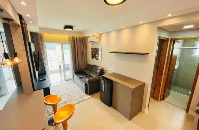 Apartamento com 1 dormitório à venda, 55 m² por r$ 485.000,00 - enseada - guarujá/sp