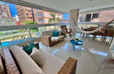 Apartamento com 3 dormitórios à venda, 143 m² por r$ 1.280.000,00 - enseada - guarujá/sp