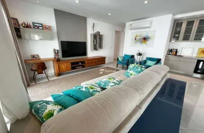 Apartamento com 3 dormitórios à venda, 175 m² por r$ 1.490.000,00 - pitangueiras - guarujá/sp