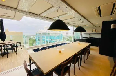 Cobertura com 4 dormitórios à venda, 255 m² por r$ 11.000.000,00 - riviera de são lourenço - bertioga/sp