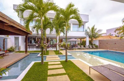Casa com 7 dormitórios à venda, 1100 m² por r$ 17.500.000,00 - acapulco - guarujá/sp