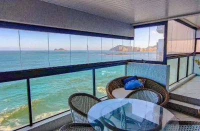 Apartamento com 3 dormitórios à venda, 186 m² por r$ 1.350.000,00 - pitangueiras - guarujá/sp