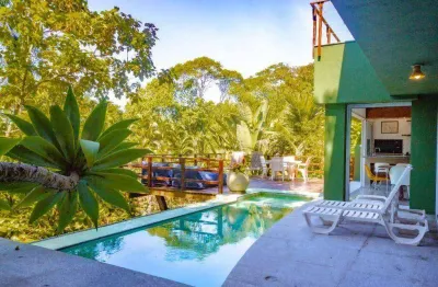 Casa com 5 dormitórios à venda, 324 m² por r$ 7.000.000,00 - são pedro  - guarujá/sp