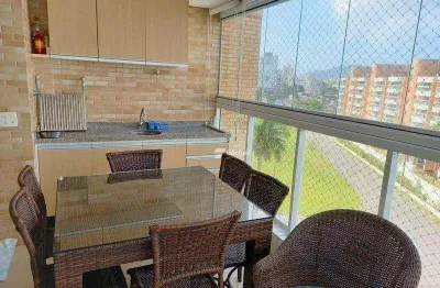 Apartamento com 3 dormitórios para alugar, 119 m² por r$ 8.000,00/mês - central park - guarujá/sp