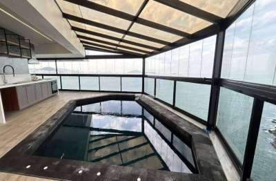 Apartamento com 4 dormitórios, 370 m² - venda por r$ 6.800.000,00 ou aluguel por r$ 21.300,00/mês - astúrias - guarujá/sp