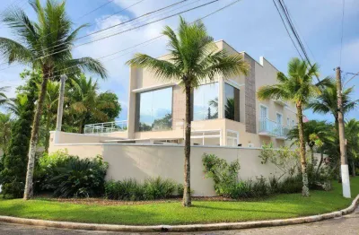 Casa com 5 dormitórios, 1050 m² - venda por r$ 6.500.000,00 ou aluguel por r$ 30.000,00/mês - acapulco - guarujá/sp