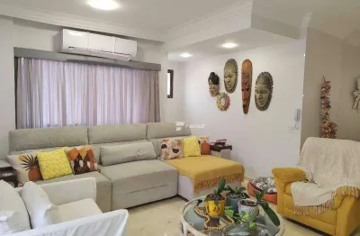 Apartamento com 3 dormitórios à venda, 121 m² por r$ 1.200.000,00 - pitangueiras - guarujá/sp