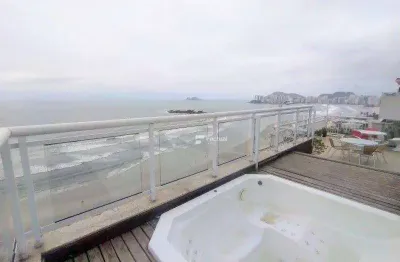 Cobertura à venda na praia de pitangueiras - guarujá -sp.