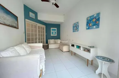 Apartamento com 1 dormitório à venda, 56 m² por r$ 350.000,00 - pitangueiras - guarujá/sp