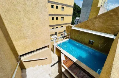 Cobertura triplex com vista para o mar à venda na praia de pitangueiras - guarujá / sp.