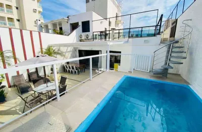 Cobertura com 3 dormitórios à venda, 220 m² por r$ 1.100.000,00 - enseada - guarujá/sp