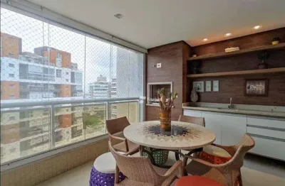 Apartamento com 4 dormitórios à venda, 138 m² por r$ 6.200.000,00 - riviera de são lourenço - bertioga/sp