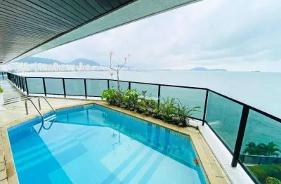 Apartamento a venda no guarujá - alto padrão com lazer privativo e vista deslumbrante para o mar.