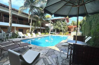 Pousada com 16 dormitórios à venda, 550 m² por r$ 4.000.000,00 - praia de pernambuco - guarujá/sp