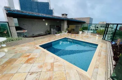 Cobertura com 4 dormitórios à venda, 341 m² - riviera de são lourenço - bertioga/sp