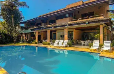 Casa com 6 dormitórios, 670 m² - venda por r$ 2.800.000,00 ou aluguel por r$ 25.000,00/mês - acapulco - guarujá/sp
