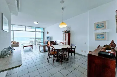 Apê frente mar com 3 dormitórios à venda, 200 m² por r$ 1.550.000 - pitangueiras - guarujá/sp