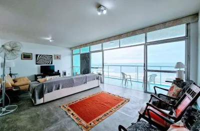 Apê frente mar com três quartos à venda, 200 m² por r$ 1.550.000 - pitangueiras - guarujá/sp
