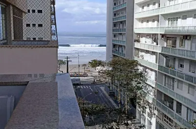 Apto a venda no calçadão com vista para o mar em pitangueiras- guarujá sp