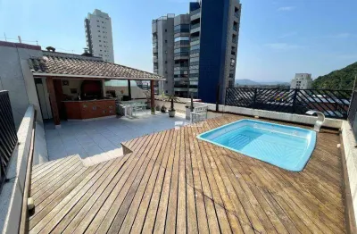 Cobertura com 3 dormitórios à venda, 381 m² por r$ 870.000,00 - enseada - guarujá/sp