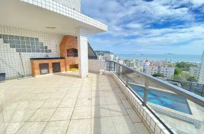 Cobertura com 3 dormitórios à venda, 180 m² por r$ 1.100.000,00 - enseada - guarujá/sp