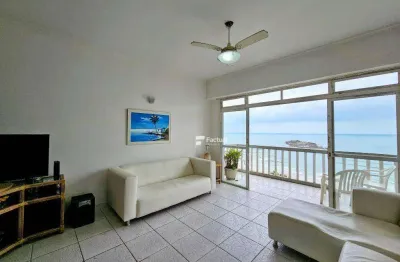 Apê frente mar com 3 quartos à venda, 110 m² por r$ 900.000 - pitangueiras - guarujá/sp