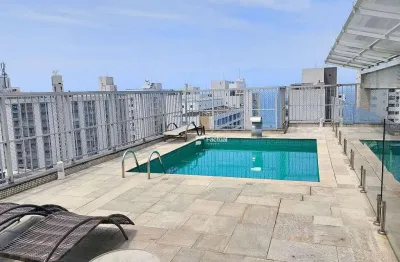 Cobertura penthouse à venda na praia de pitangueiras, guarujá - sp.