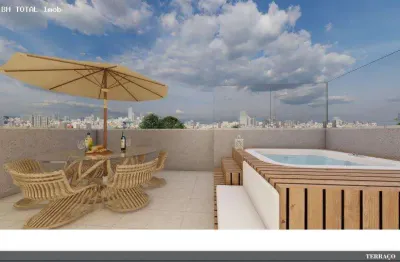 Cobertura para venda em belo horizonte, rio branco, 2 dormitórios, 1 banheiro, 2 vagas