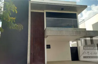 Sobrado com 4 dormitórios à venda, 285 m² por r$ 1.710.000 - condomínio mont blanc - sorocaba/sp, próximo ao shopping iguatemi.