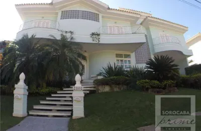 Sobrado com 4 dormitórios à venda, 331 m² por r$ 2.510.000 - condomínio residencial isaura - sorocaba/sp, próximo ao shopping iguatemi.