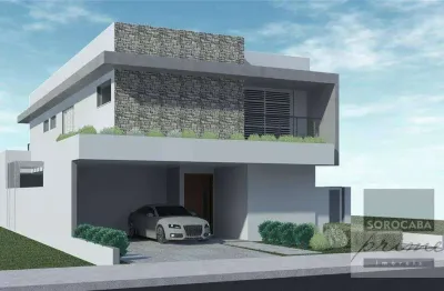 Sobrado para venda, condomínio mont blanc em sorocaba-sp, 4 vagas de garagem, 4 suítes, área construída 288,00 m². so0027.