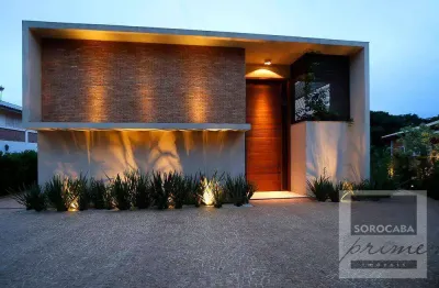 Sobrado com 4 dormitórios à venda, 750 m² por r$ 6.400.000,00 - lago azul condomínio e golfe clube - araçoiaba da serra/sp