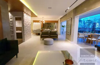 Apartamento com 4 dormitórios à venda, 314 m² por r$ 4.490.000,00 - edifício dijon - sorocaba/sp