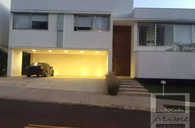 Sobrado com 4 dormitórios à venda, 520 m² por r$ 3.300.000,00 - condomínio village sunset - sorocaba/sp
