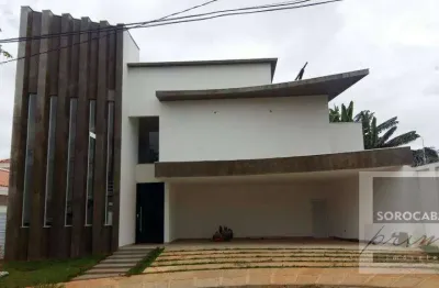Sobrado com 4 dormitórios para alugar, 351 m² por r$ 11.400,00/mês - condomínio mont blanc - sorocaba/sp