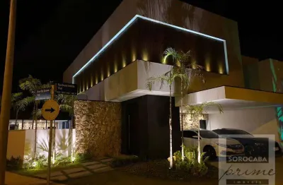 Porteira fechada sobrado com 3 dormitórios à venda, 281 m² por r$ 2.140.000 - condomínio chácara ondina - sorocaba/sp