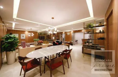 Apartamento com 3 dormitórios à venda, 175 m² por r$ 1.800.000,00 - edifício saint-tropez - sorocaba/sp