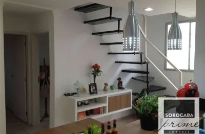 Apartamento duplex com 2 dormitórios à venda, 110 m² por r$ 360.000,00 - condomínio residencial spazio salute - sorocaba/sp