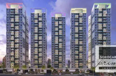 Apartamento com 2 dormitórios à venda, 62 m² por r$ 500.000,00 - condomínio le monde campolim - sorocaba/sp