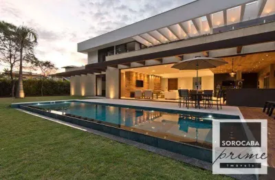 Casa com 4 dormitórios à venda, 442 m² por r$ 8.850.000,00 - lago azul - araçoiaba da serra/sp