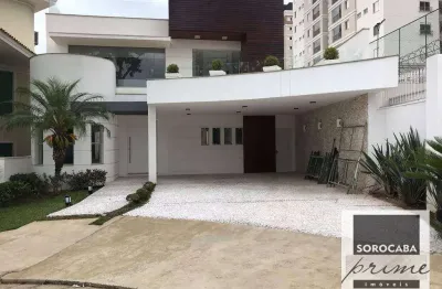 Sobrado com 4 dormitórios, 415 m² - venda por r$ 2.500.000,00 ou aluguel por r$ 13.000,00/mês - jardim residencial tivoli park - sorocaba/sp