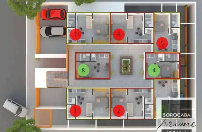 Apartamento com 1 dormitório à venda, 21 m² por r$ 150.000,00 - jardim novo horizonte - sorocaba/sp