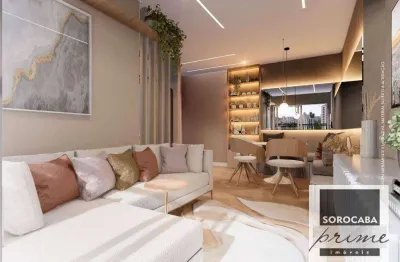 Apartamento com 2 dormitórios à venda, 52 m² por r$ 338.000 - jr são paulo ii - sorocaba/sp