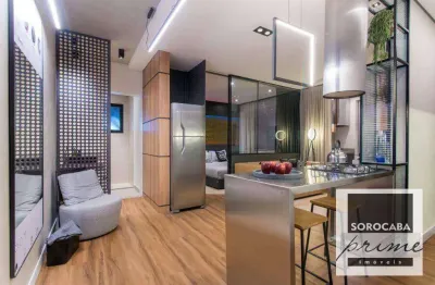 Apartamento com 1 dormitório à venda, 44 m² por r$ 470.000 - parque campolim - sorocaba/sp