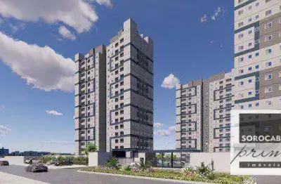 Apartamento lançamento com 2 dormitórios ( sendo 1 suíte) à venda, 47 m²- jardim novo mundo - sorocaba/sp